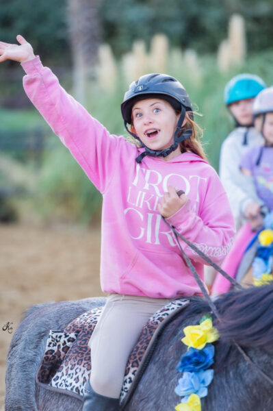 Kids riding 