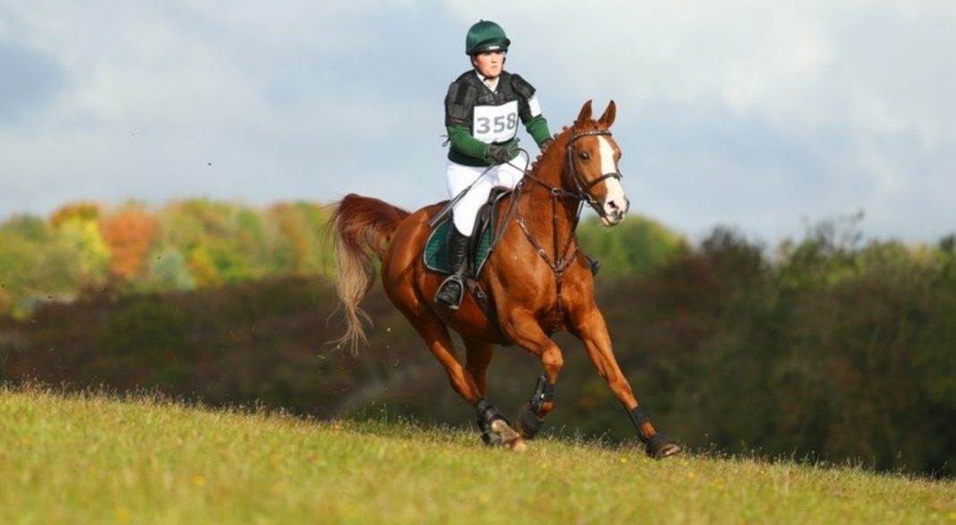 Avonbrook Odin flying around the course at Calmsden (c) Spidge Photography